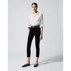 The Kooples White Sheer Blouse